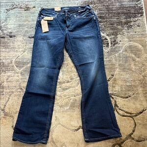 Silver Jeans Women's Deep Blue Boot Cut Jeans